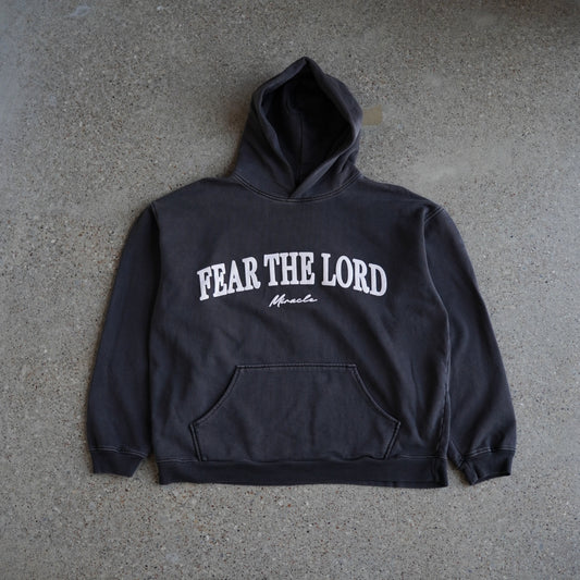 Fear The Lord Heavyweight Hoodie Grey