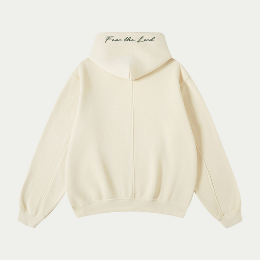 Fear the Lord Hoodie Cream