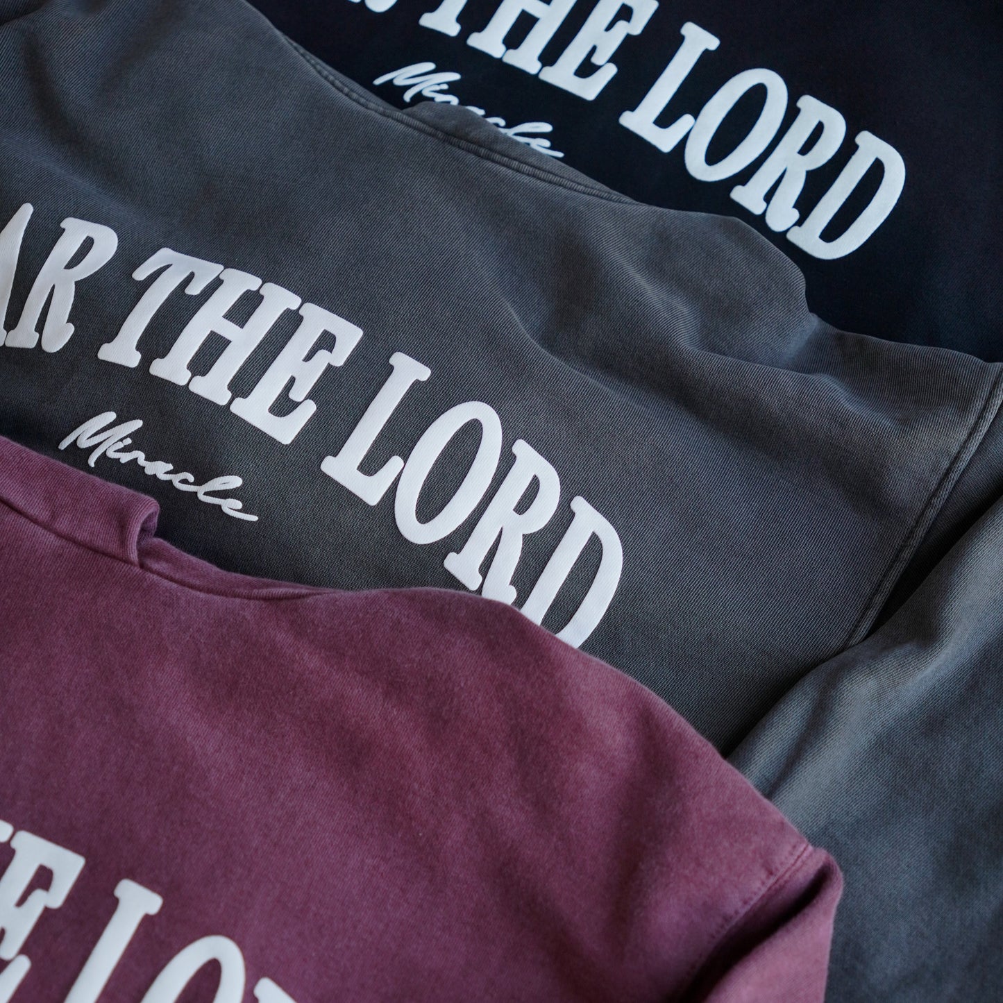 Fear The Lord Heavyweight Hoodie Grey