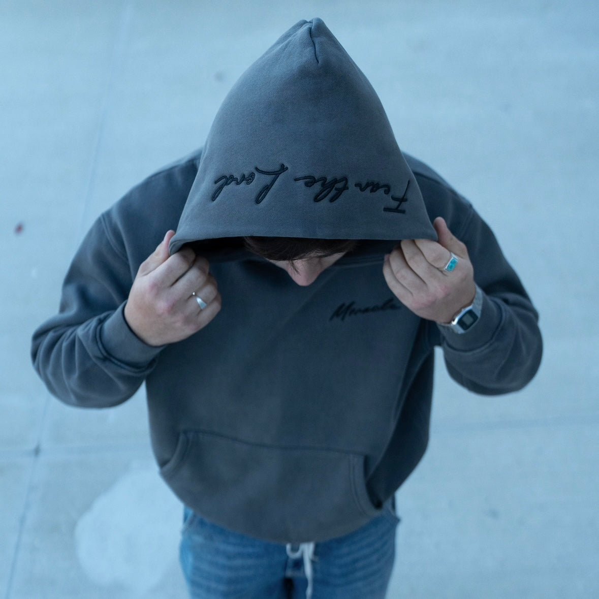 Fear the Lord Hoodie Charcoal