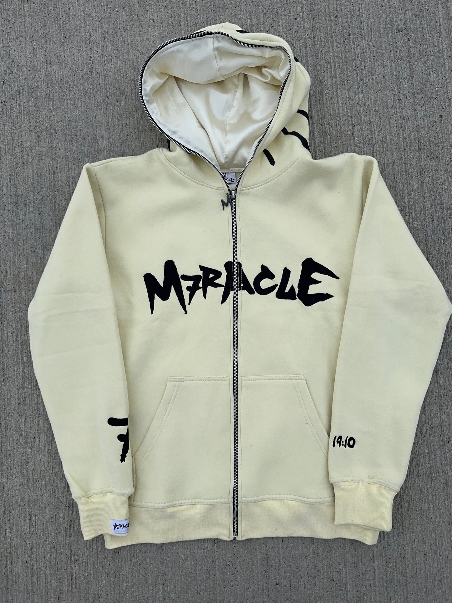 Full Zip Hoodie - Cream