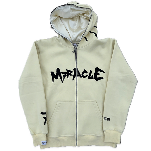 Full Zip Hoodie - Cream