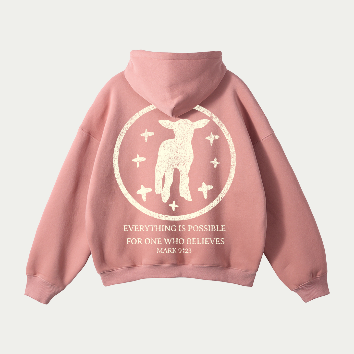 Lamb Hoodie Pink