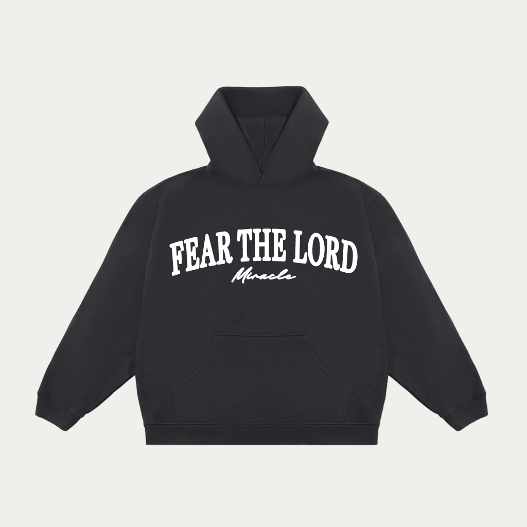 Fear The Lord Heavyweight Hoodie Black