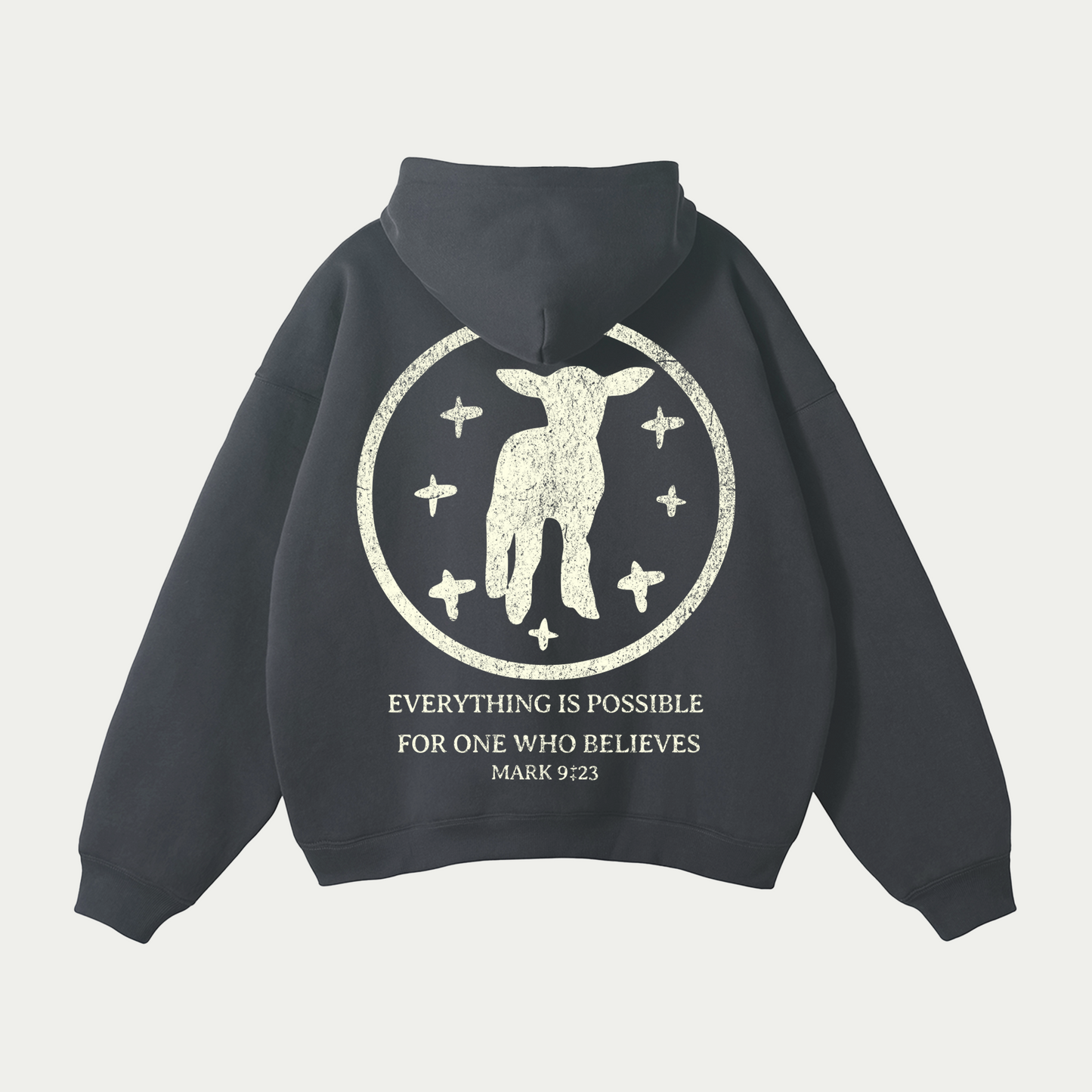 Lamb Hoodie Charcoal